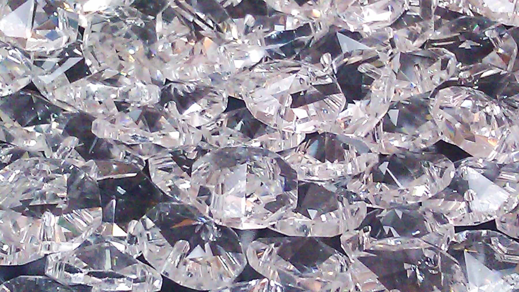 100 Pcs Clear 14mm Octagon