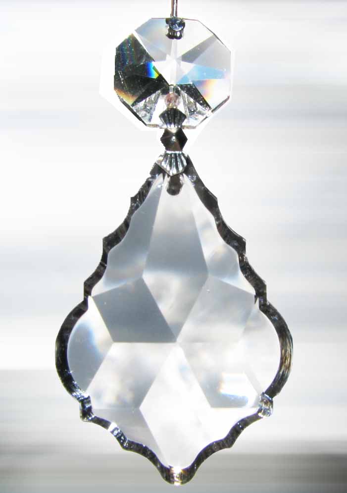 French Cut Crystal 1.5" with Octogon