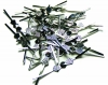 30 X Bow Tie Chrome 5 x 45 mm