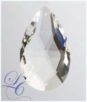 Clear Crystal Drop Pearshape 1.5"