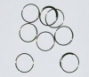 45 x Chrome Ring 10 mm