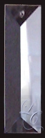 Clear Rectangular colonial Crystal 4"