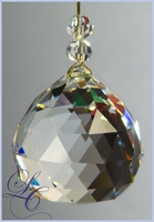 Crystal Ball  2 cm with 2 Beads